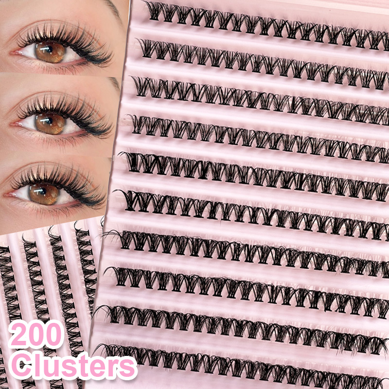 Eyelash Extension Natural Look - Individual Lashes Eyelash tuft 8-16mm 200pcs
