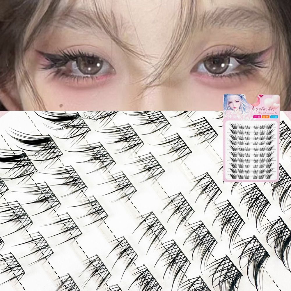 3D Cat Eye Clusters Lashes Nat - Eyelash Extension Fox Eye recension och pris