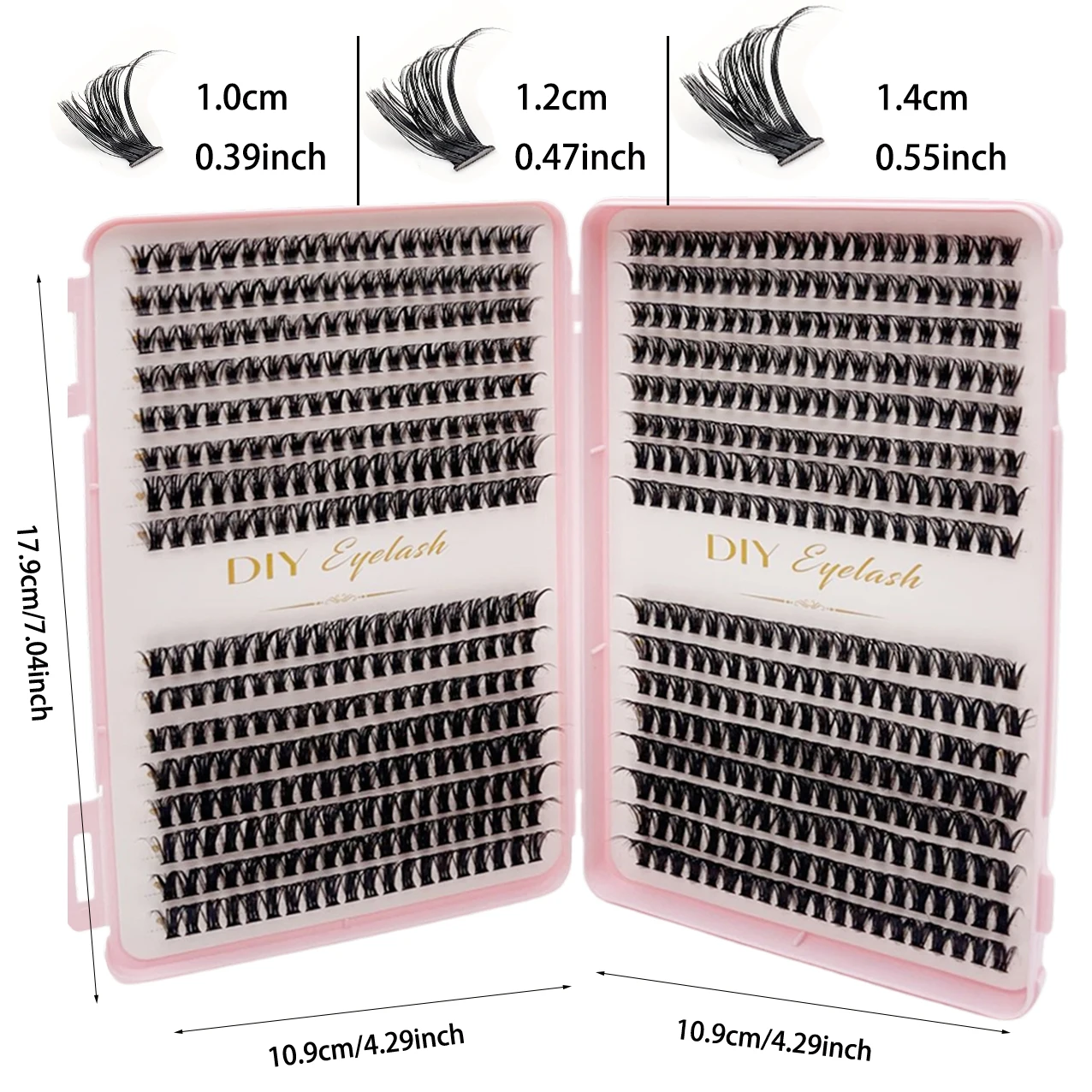 640pcs DIY Personal Lashes 40P - Eyelash Extension Wispy Look recension och pris
