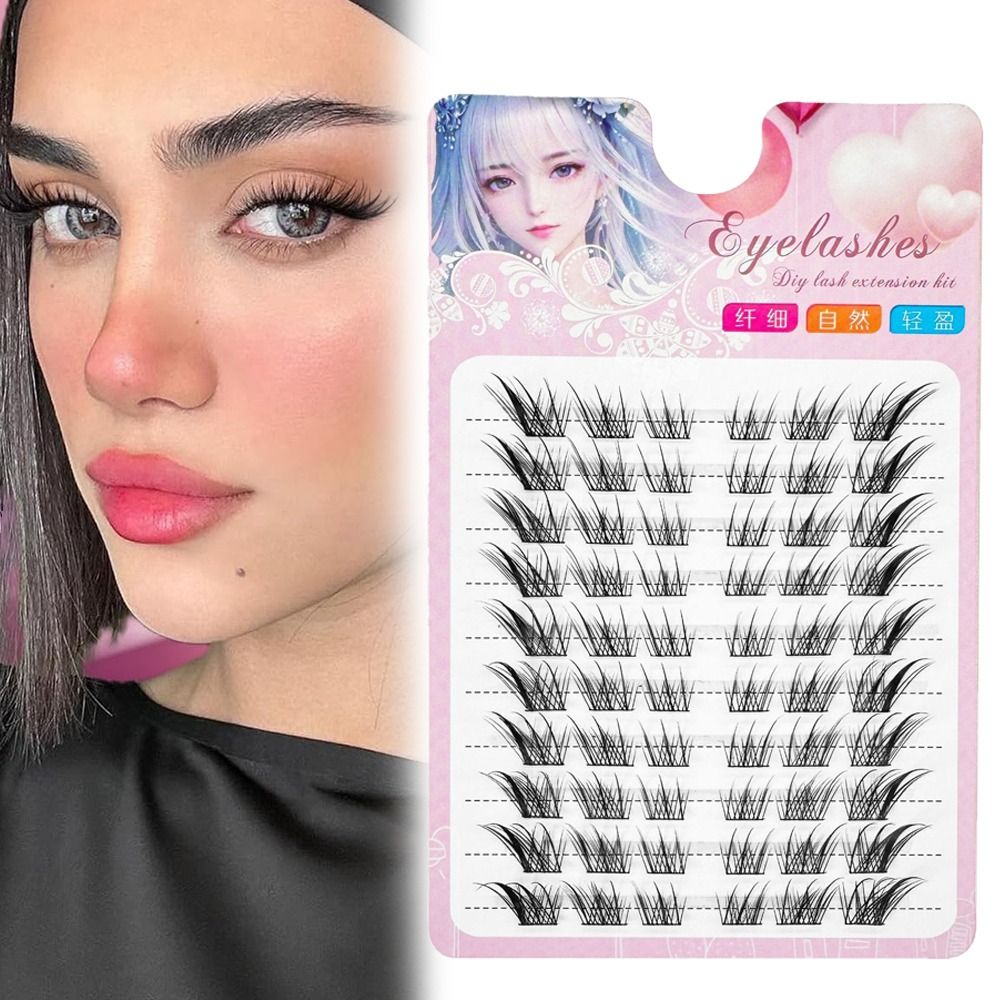 3D Cat Eye Clusters Lashes Man - Eyelash Extension Fox Eye recension och pris