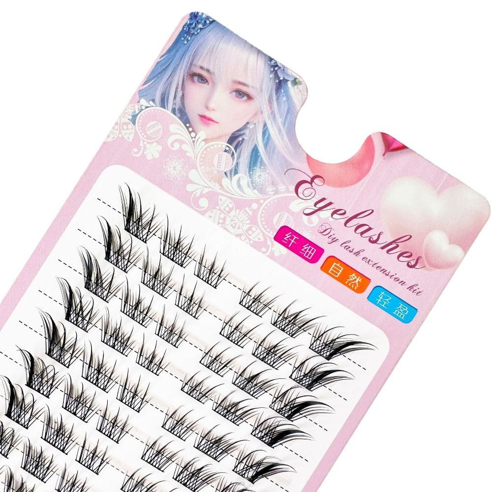 3D Cat Eye Clusters Lashes Man - Eyelash Extension Fox Eye recension och pris