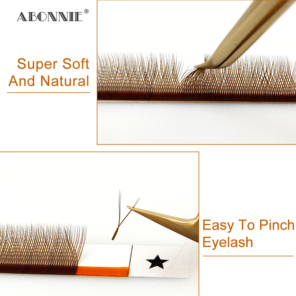 LAKANAKU High Quality Brown YY - Eyelash Extension Y Shape recension och pris