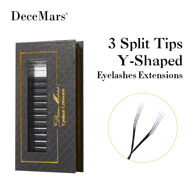 DeceMars 3 Split Tips Y-Shaped - Eyelash Extension Y Shape recension och pris