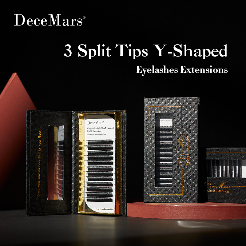 DeceMars 3 Split Tips Y-Shaped - Eyelash Extension Y Shape recension och pris
