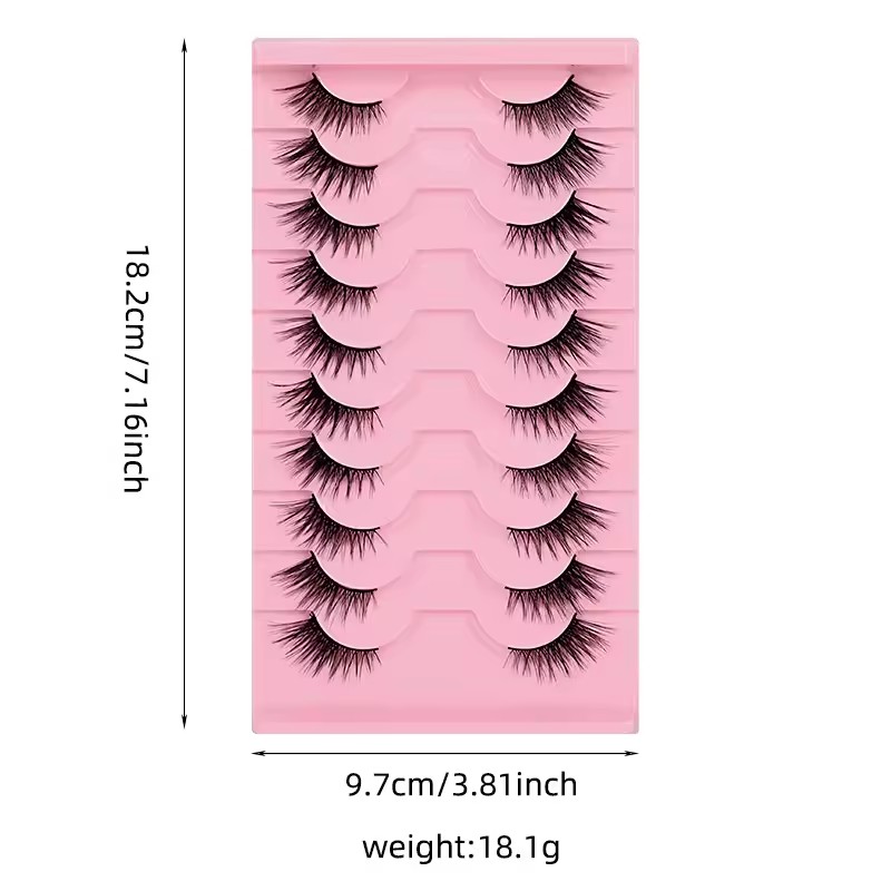 Goodobe Half Eye 10 Pairs Natu - Eyelash Extension Fox Eye recension och pris