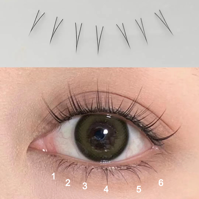 J Curl V Shape Under Eyelash C - Eyelash Extension Korean recension och pris