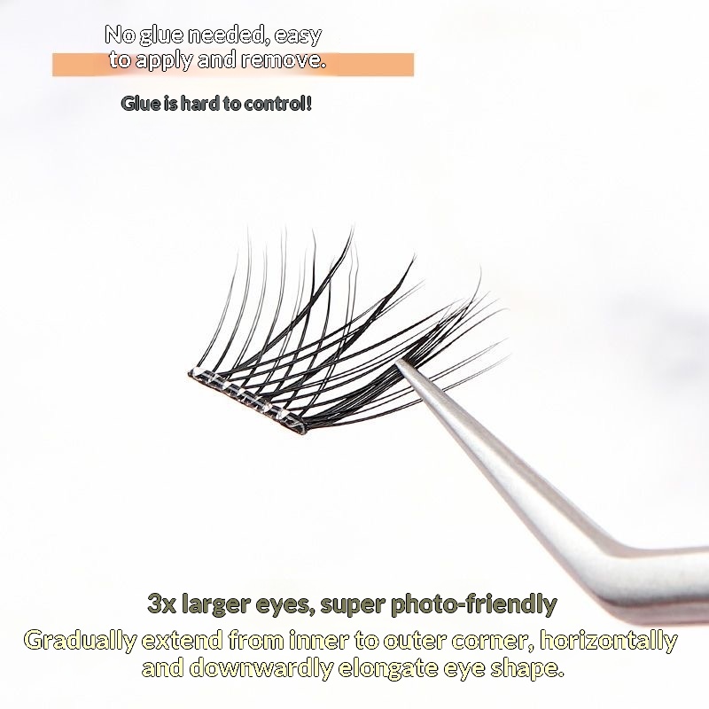 120 Clusters No Need Glue Fals - Eyelash Extension Fox Eye recension och pris