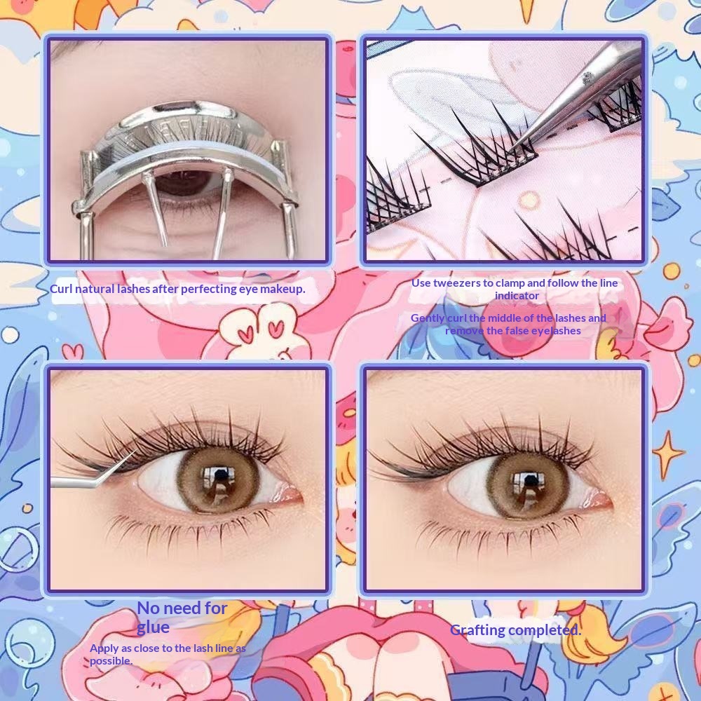 120 Clusters No Need Glue Fals - Eyelash Extension Fox Eye recension och pris