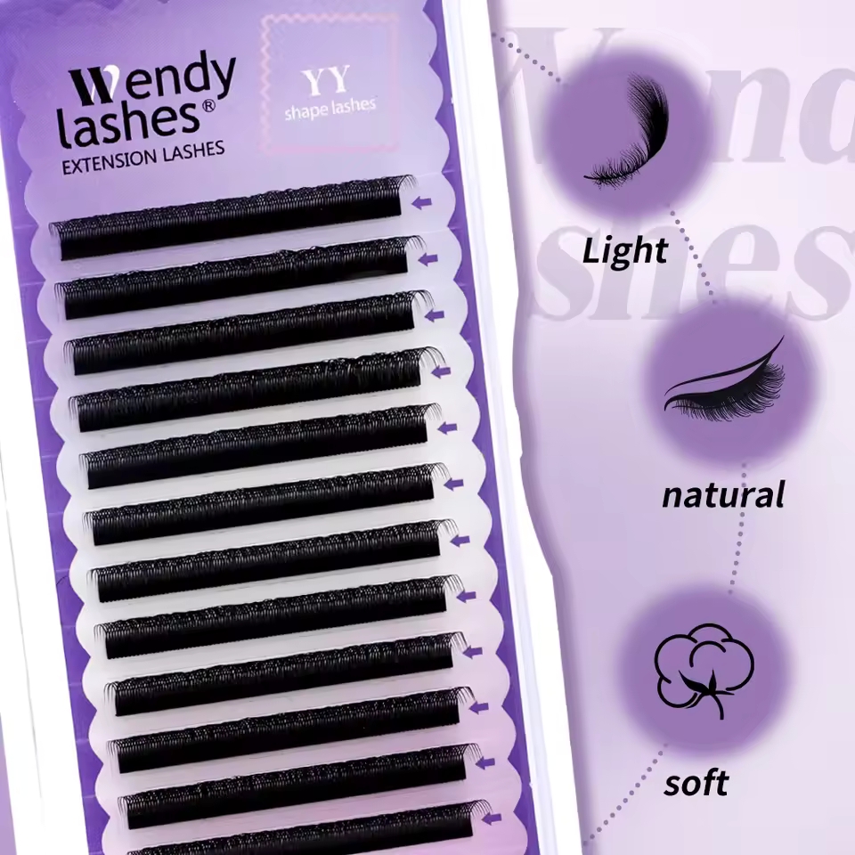 WENDY 2D YY Shape C/D Curl Eya - Eyelash Extension Y Shape recension och pris
