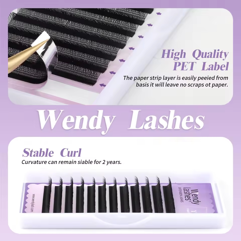 WENDY 2D YY Shape C/D Curl Eya - Eyelash Extension Y Shape recension och pris