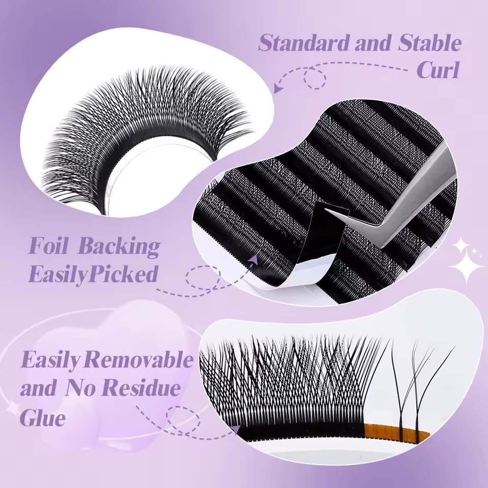 WENDY 2D YY Shape C/D Curl Eya - Eyelash Extension Y Shape recension och pris