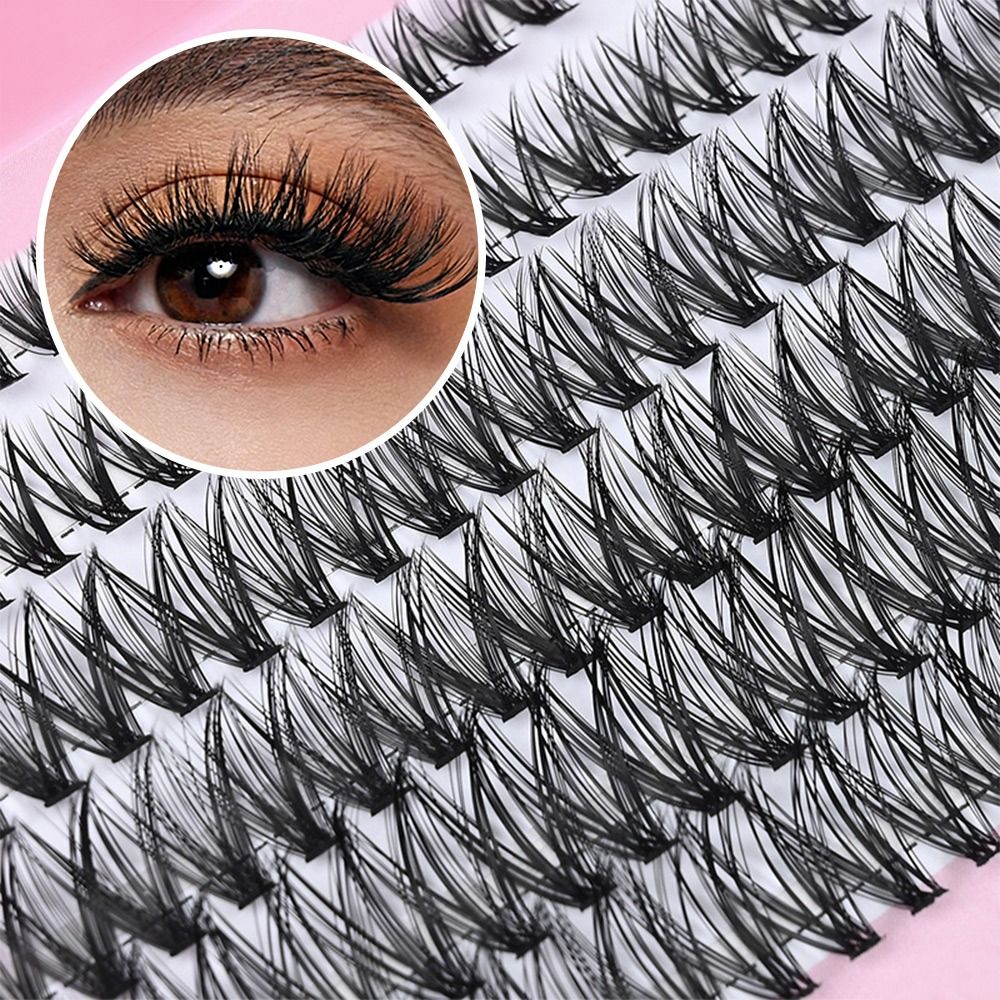 12 Rows Natural Look False Eye - Eyelash Extension Wispy Look recension och pris