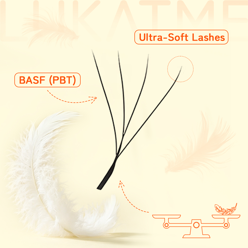 10PCS/SET LUKATME Premade Fans - Eyelash Extension Y Shape recension och pris