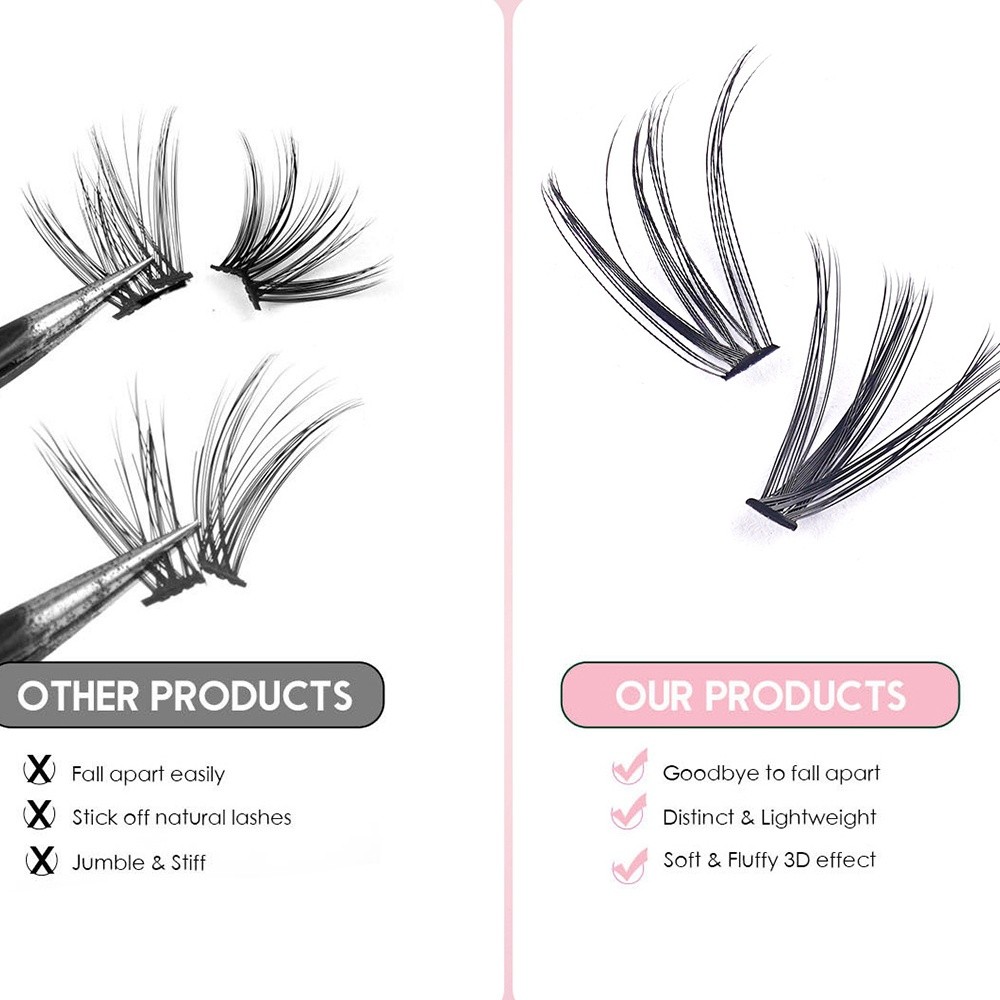 8-16mm Length False Eyelashes  - Eyelash Extension Natural Look recension och pris