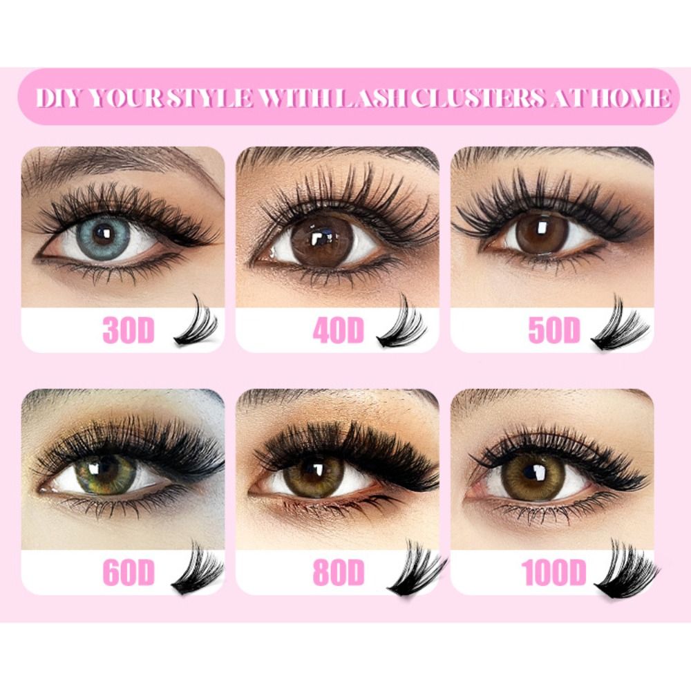 9-16mm Length False Eyelashes  - Eyelash Extension Wispy Look recension och pris