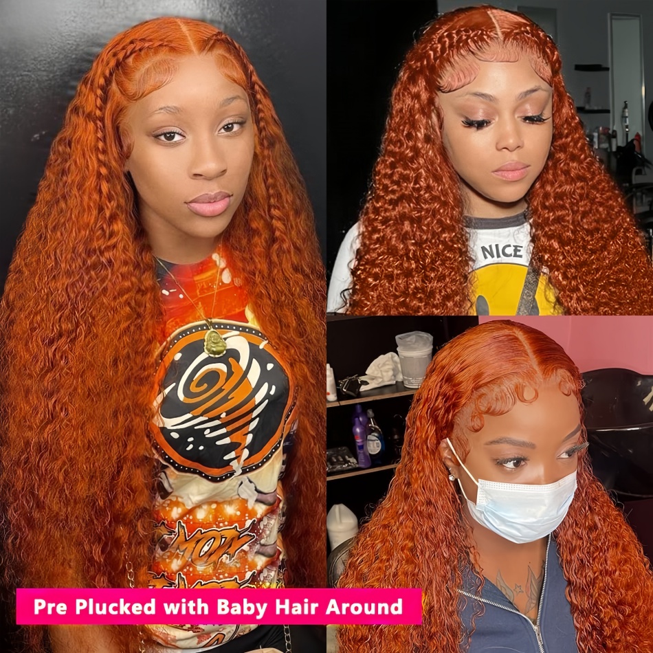 30Inch Orange Ginger Water Wav - Eyelash Extension Natural Look recension och pris
