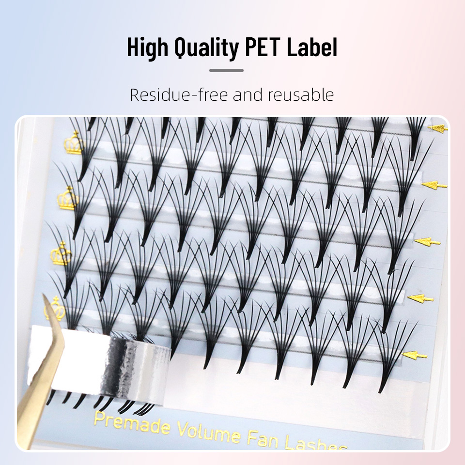 Flat Premade Eyelash Fan 3D 4D - Eyelash Extension Korean recension och pris
