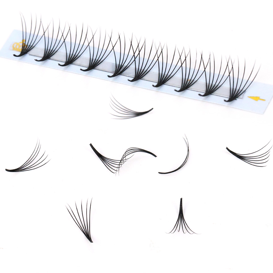 Flat Premade Eyelash Fan 3D 4D - Eyelash Extension Korean recension och pris