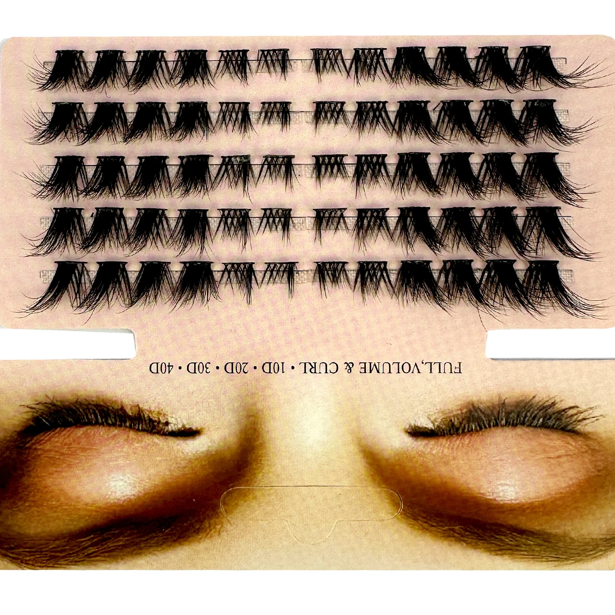 Mix 3D Fluffy Single Cluster E - Eyelash Extension Fox Eye recension och pris