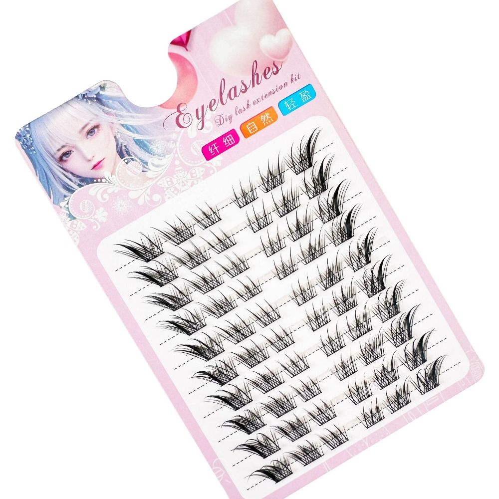 Women Beauty 3D Cat Eye Cluste - Eyelash Extension Fox Eye recension och pris